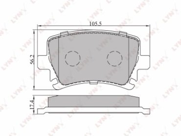 Колодки LYNXauto BD-1204 купить,NaN
