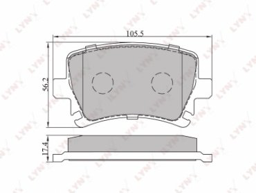 Колодки LYNXauto BD-1204 купить,NaN