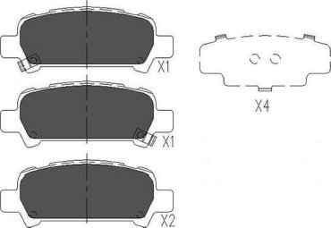 Колодки тормозные дисковые зад. SUBARU: IMPREZA 00-, IMPREZA универсал 05- купить,NaN