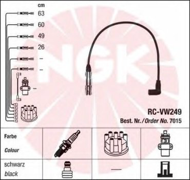 Свечные провода NGK 7015 купить,NaN