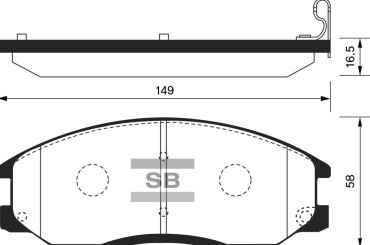 Колодки HI-Q передние SP1157 4 шт купить,NaN