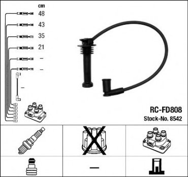 Свечные провода NGK 8542 купить,NaN