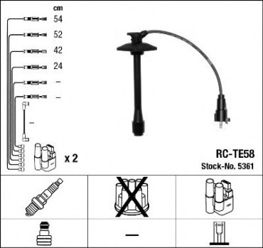 Свечные провода NGK 5361 купить,NaN