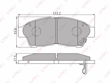Колодки LYNXauto BD-7516 купить,NaN