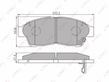 Колодки LYNXauto BD-7516 купить,NaN