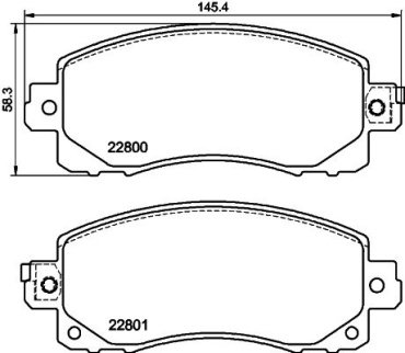 Колодки HI-Q передние SP4221 купить,NaN