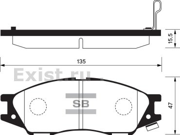 Колодки AKEBONO передние AN614WK 4 шт купить,NaN