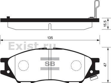 Колодки AKEBONO передние AN614WK 4 шт купить,NaN