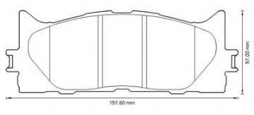 Колодки Japanparts передние PA-277AF