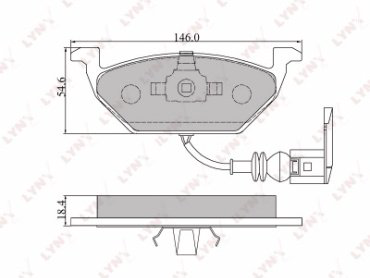 Колодки LYNXauto BD-1202