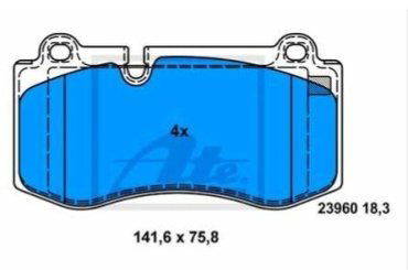 Колодки Aywiparts передние AW1810258 4 шт