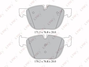 Колодки LYNXauto BD-1417 купить,NaN