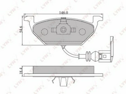 Колодки LYNXauto BD-1202