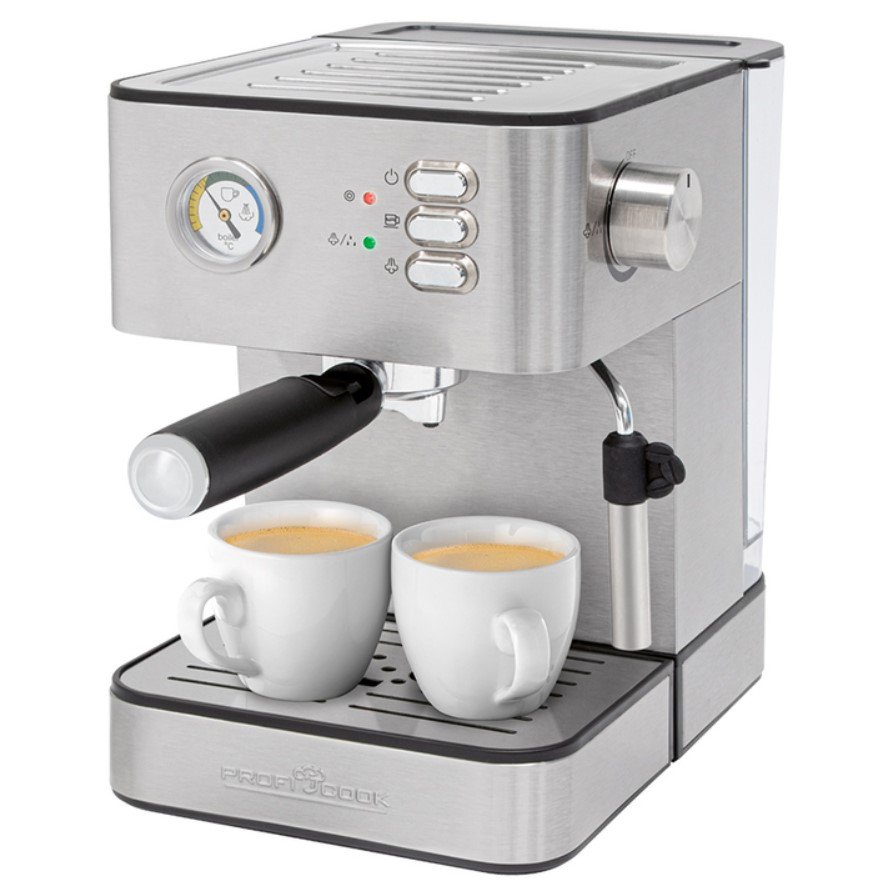 Кофемашина Profi Cook PC-ES1209 серебристая купить,NaN