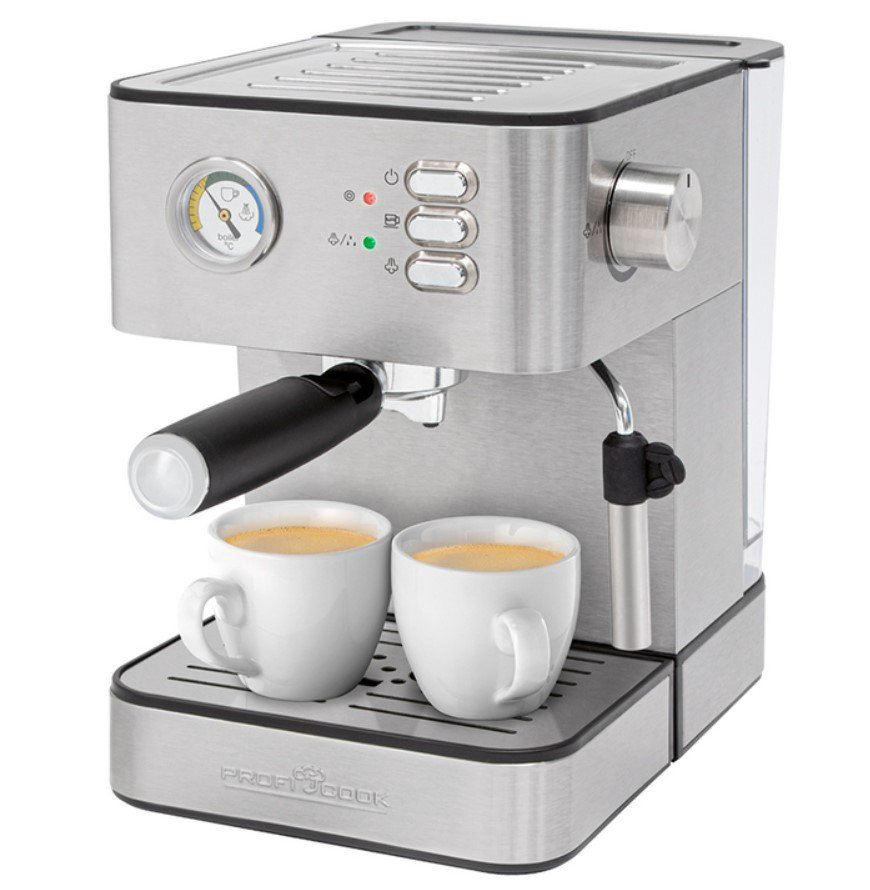 Кофемашина Profi Cook PC-ES1209 серебристая купить,NaN