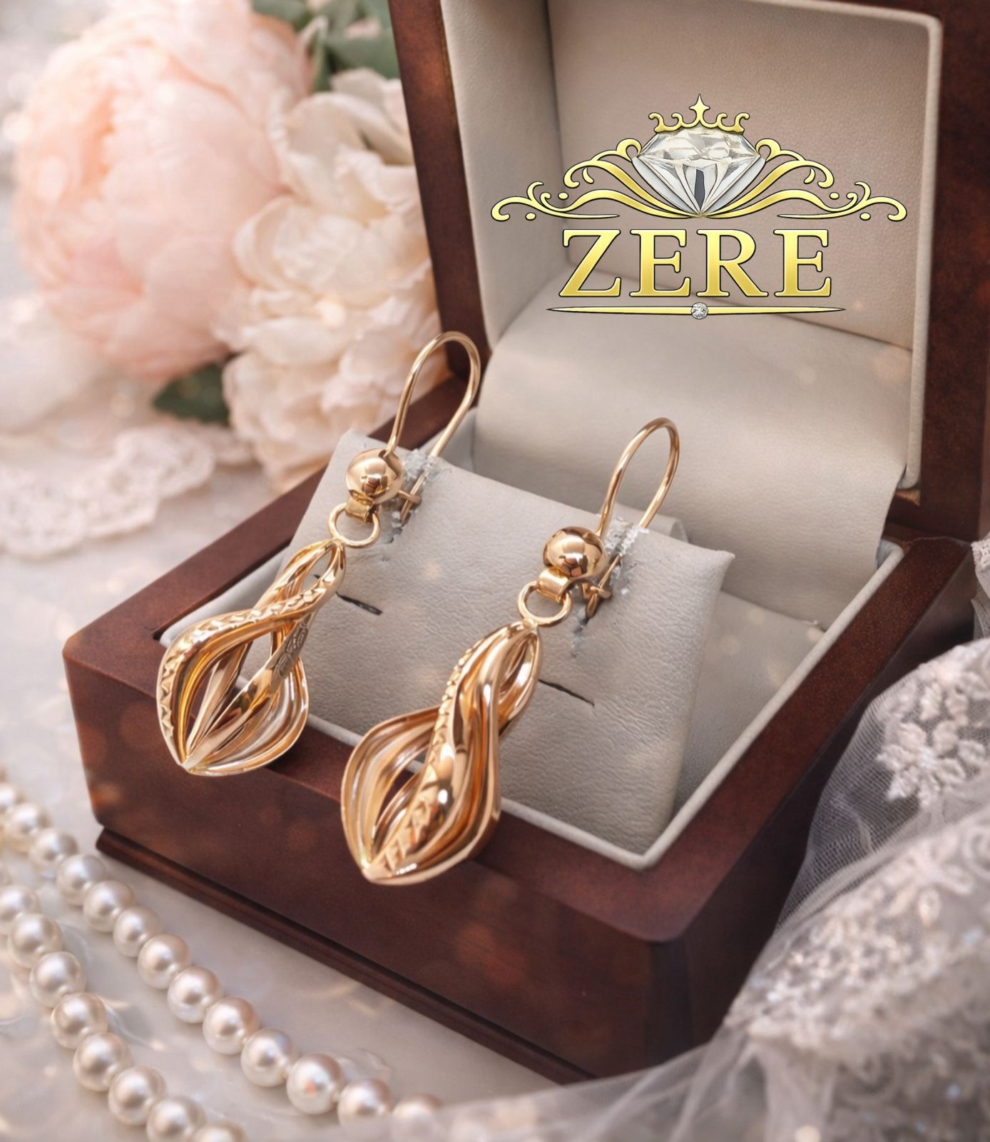 Серьги Zere ZR040317 золото 4гр купить,387990