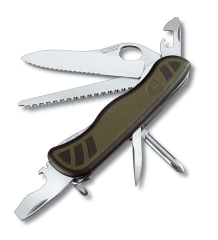 Швейцарский нож Victorinox Military Green One Hand 0.8461.MWCH черный купить,NaN