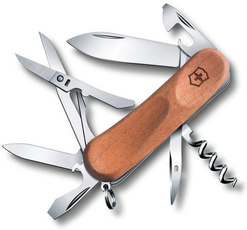 Швейцарский нож Victorinox EvoWood 14 2.3901.63 коричневый купить,NaN