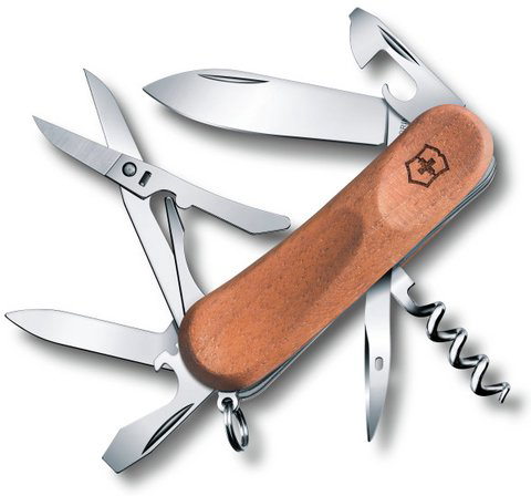 Швейцарский нож Victorinox EvoWood 14 2.3901.63 коричневый купить,NaN