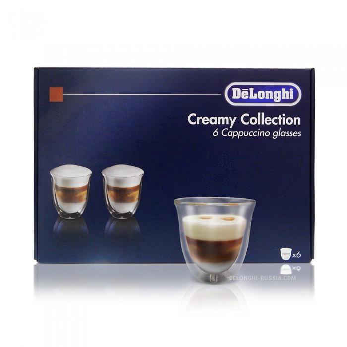 Чашки для капучино DeLonghi Cappucino cups DLSC301 6 штук купить,NaN