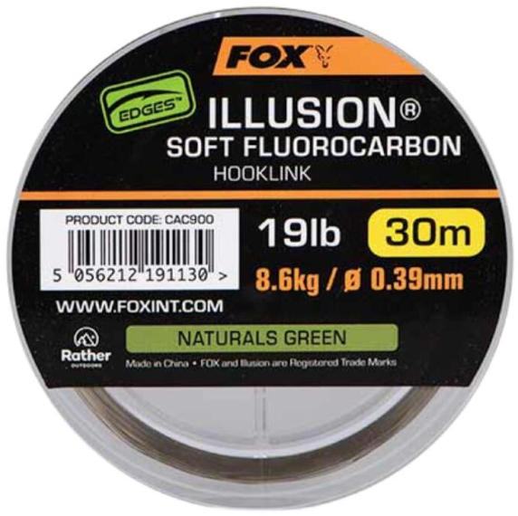 Рыболовная леска Fox Illusion CAC900 0.39 мм зеленая купить,NaN