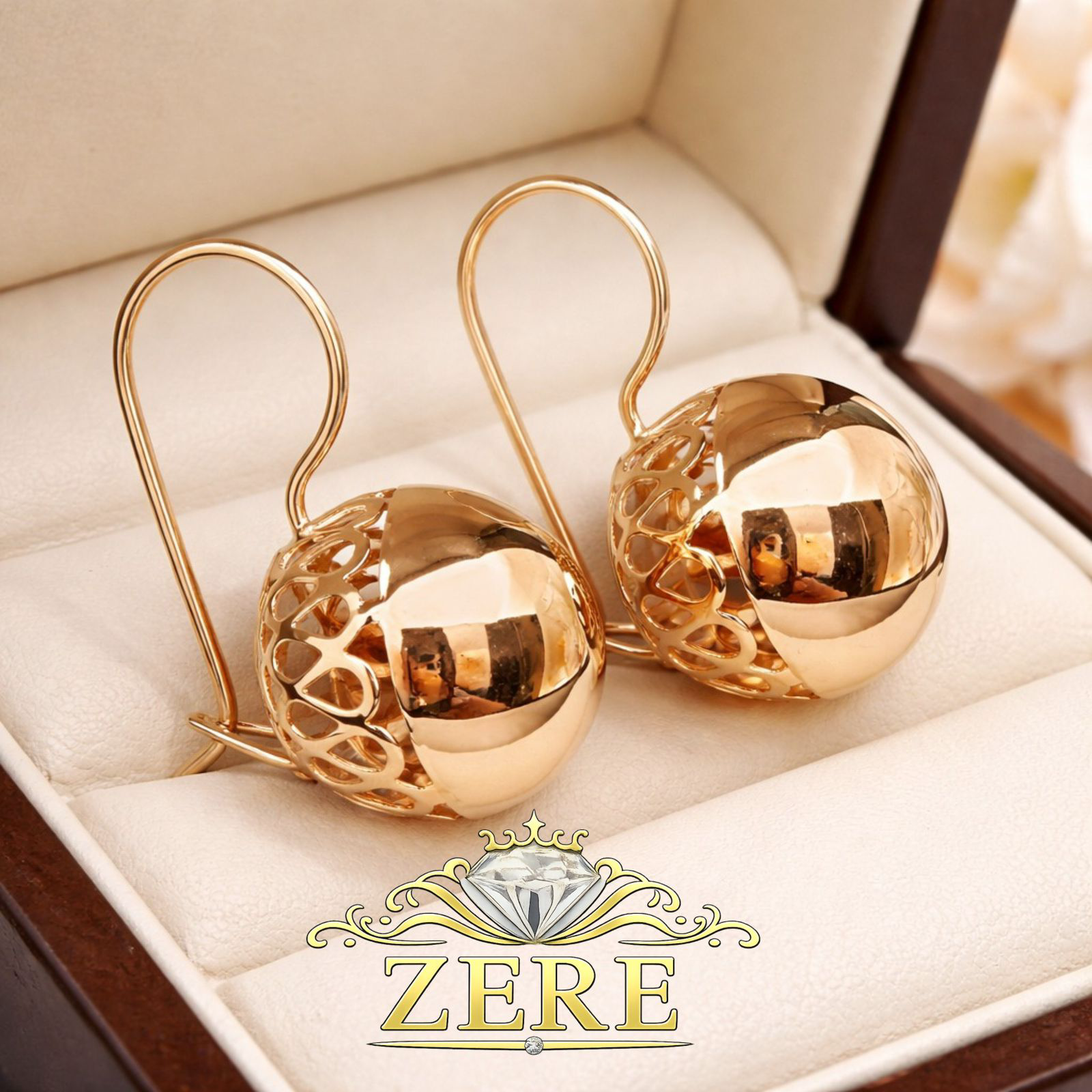 Cерьги Zere ZR040318 золото 2.5гр купить,241300