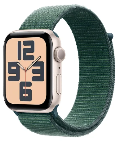 Смарт-часы Apple Watch SE Starlight Al Case with Lake Green Sport Loop MXEW3QI/A 44мм