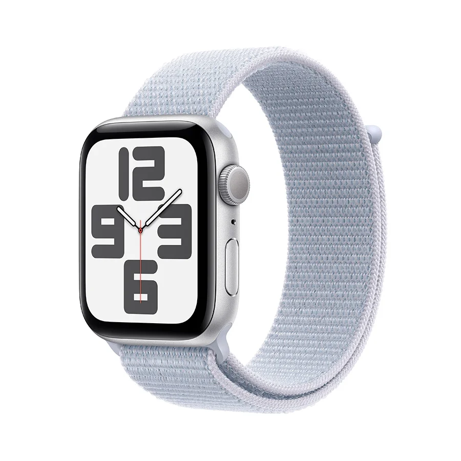 Смарт-часы Apple Watch SE GPS 44mm Silver Al Case with Blue Cloud Sport Loop MXET3QI/A купить,0