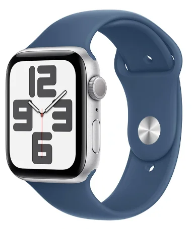 Смарт-Часы Apple Watch SE GPS 44mm Silver Al Case with Denim Sport Band M/L MXER3QI/A