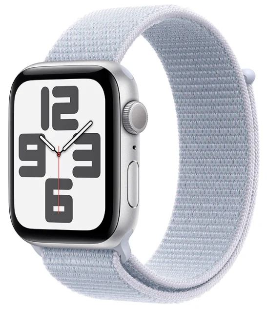 Смарт-часы Apple Watch SE GPS 44mm Silver Al Case with Blue Cloud Sport Loop MXET3QI/A