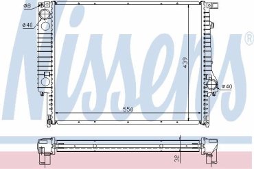 Nissens радиатор основной 60759A купить,NaN