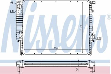 Nissens радиатор основной 60759A купить,NaN