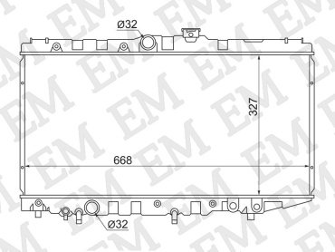 SAT радиатор основной TY0002-AT170 купить,NaN