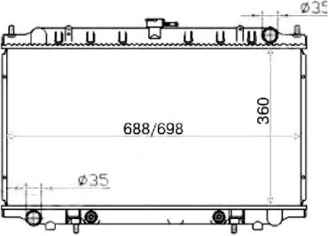 SAT радиатор основной SG-NS0003-14 купить,NaN