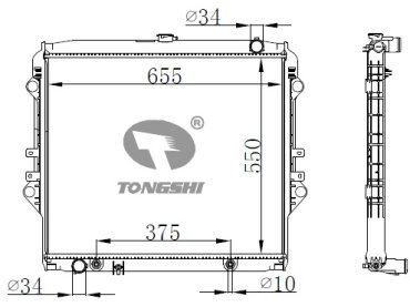 TONGSHI радиатор основной 75813PA26 купить,NaN