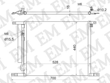 SAT радиатор кондиционера ST-DW07-394-A0 купить,NaN
