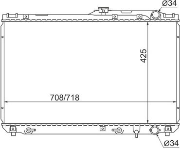 SAT радиатор основной TY0003-VCV10-2R купить,NaN