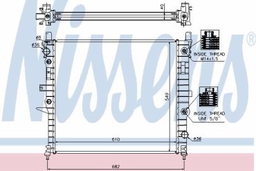 Nissens радиатор основной 62788A купить,NaN