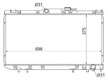 SAT радиатор основной TY0002-CT190 купить,NaN