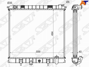 SAT радиатор основной LR0003-94 купить,NaN