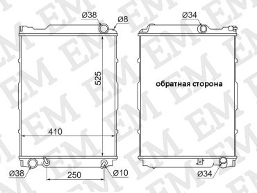SAT радиатор основной TY0010-1KZ купить,NaN