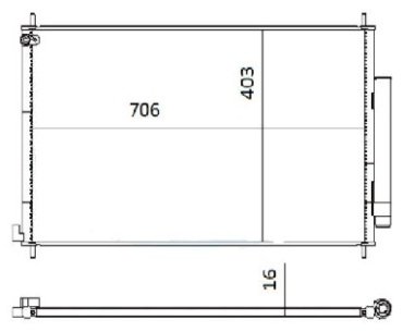SAT радиатор кондиционера ST-HD68-394-0 - ForteMarket SAT радиатор кондиционера ST-HD68-394-0 купить,NaN