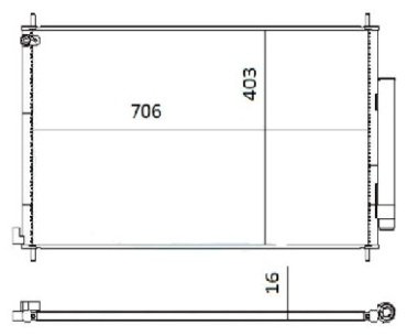 SAT радиатор кондиционера ST-HD68-394-0 - ForteMarket SAT радиатор кондиционера ST-HD68-394-0 купить,NaN