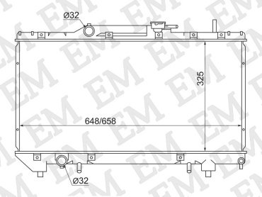 SAT радиатор основной TY0002-AT190 купить,NaN