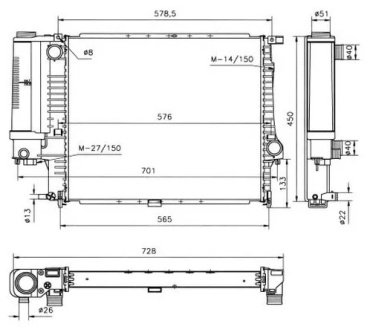 PATRON радиатор основной PRS4071 купить,NaN
