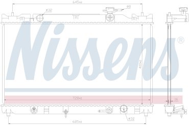 Nissens радиатор основной 646351 купить,NaN