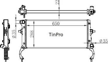 TONGSHI радиатор основной 70214PA22 купить,NaN