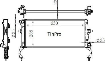 TONGSHI радиатор основной 70214PA22 купить,NaN
