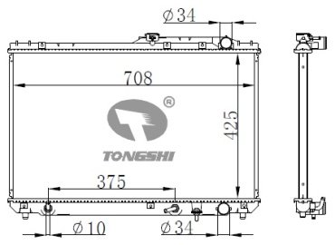 TONGSHI радиатор основной 75010PA16 купить,NaN