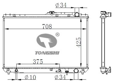 TONGSHI радиатор основной 75010PA16 купить,NaN